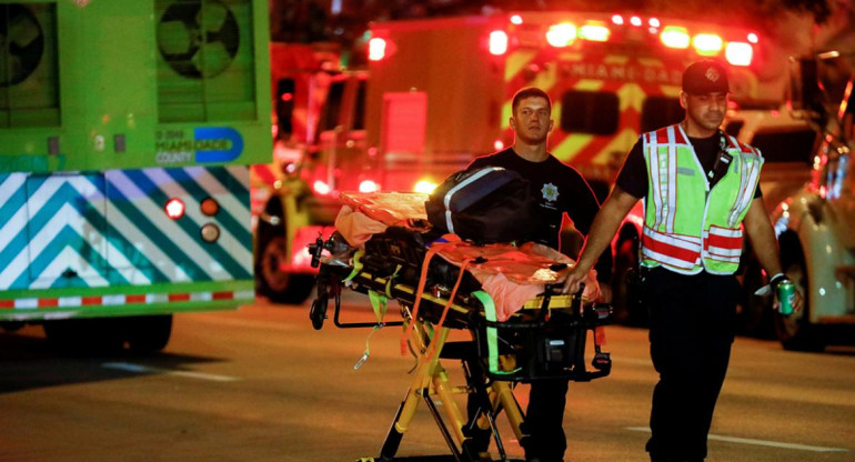 Derrumbe de un edificio en Miami, rescate, Reuters.	