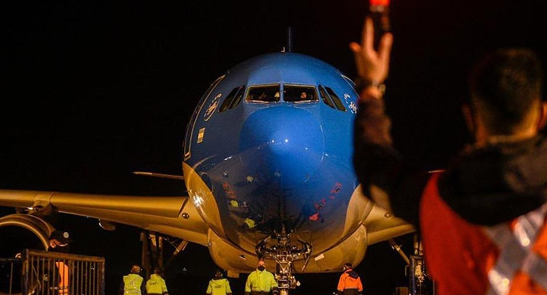 Avión de Aerolíneas Argentina, vacunas por coronavirus, Foto Presidencia de la Nación