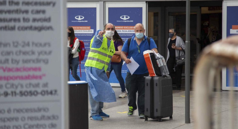 Coronavirus en Argentina, aeropuerto, NA