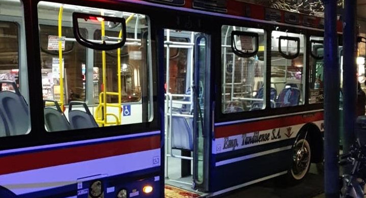 Colectivo en Palermo donde un pasajero fue acuchillado