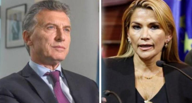 Mauricio Macri y Jeanine Áñez, NA