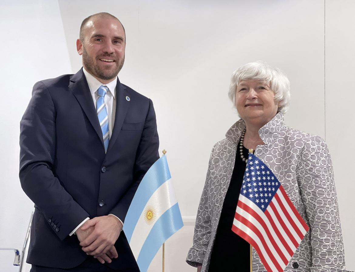 Martín Guzmán y Janet Yellen, AGENCIA NA