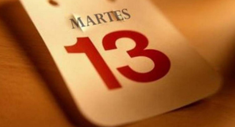 Calendario, martes 13