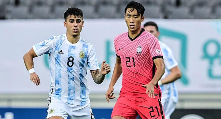 Amistoso entre la sub23 argentina y Corea, NA