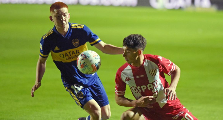 Unión y Boca Juniors por el torneo de primera división. Foto NA