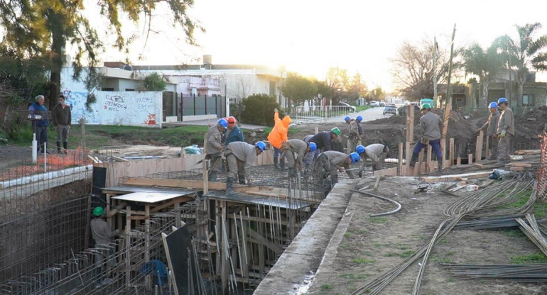 AVANZA LA OBRA HIDRÁULICA DEL ARROYO TORRES en Merlo