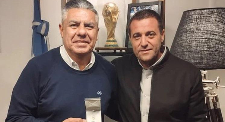 Pablo Toviggino junto a Claudio Chiqui Tapia, IG @chiquitapia