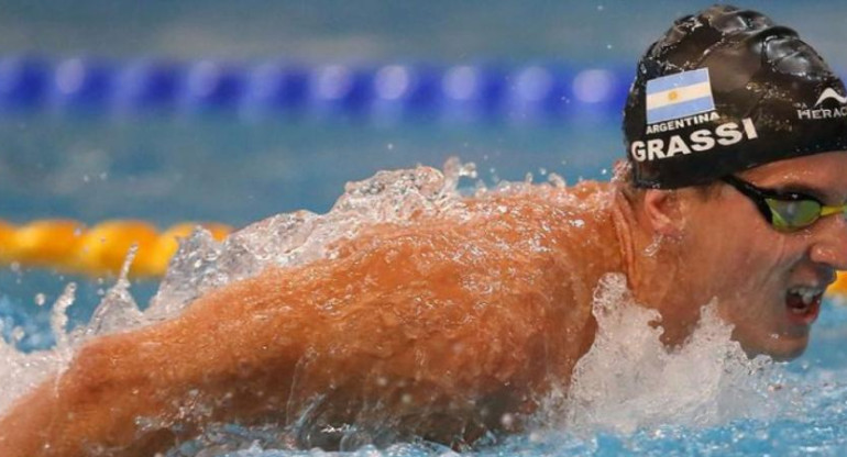 Santiago Grassi, natación, NA