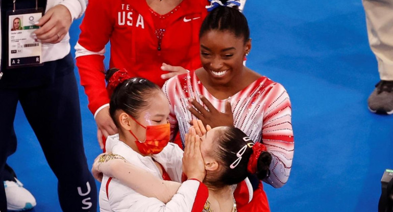 Simone Biles, barra de equilibrio femenina, Juegos Olímpicos Tokio 2020, EFE