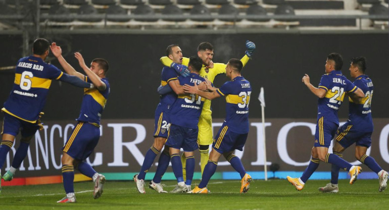 Festejo de Boca ante River por Copa Argentina, REUTERS