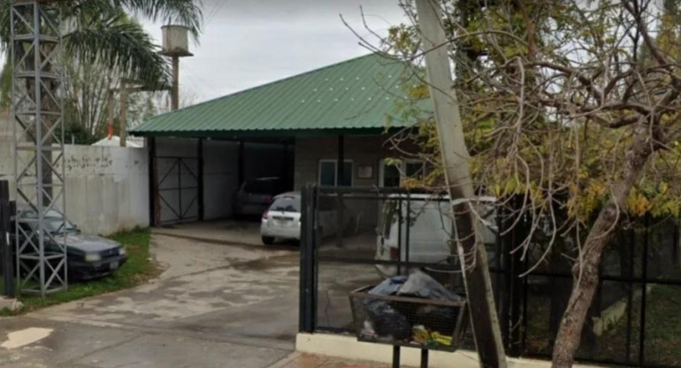 Lugar del asesinato en Don Torcuato