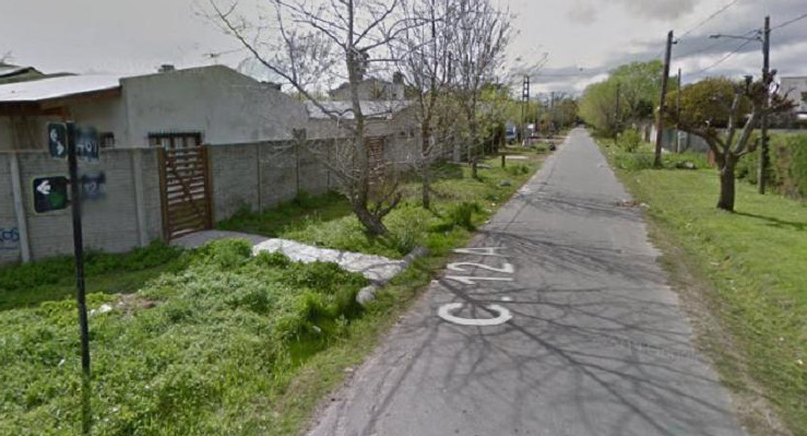 Lugar de la entradera en City Bell, Google Maps