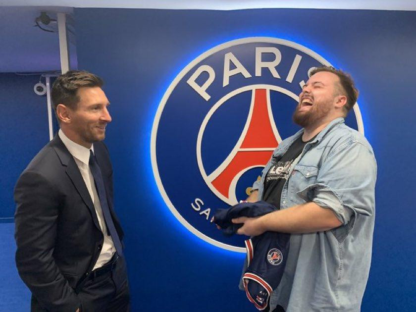 Messi e Ibai, presentación en el PSG