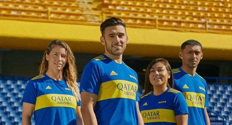 Boca Juniors, nueva camiseta, foto Twitter oficial