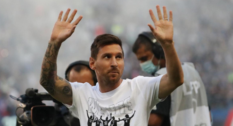 Lionel Messi, presentación ante hinchas del PSG, Reuters