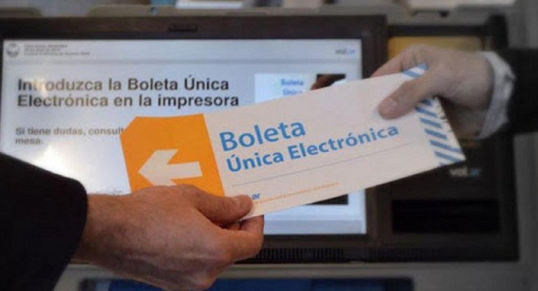 Elecciones, boleta electrónica, NA