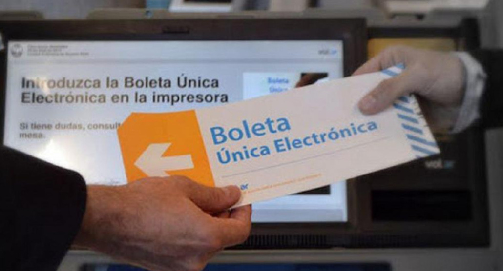 Elecciones, boleta electrónica, NA