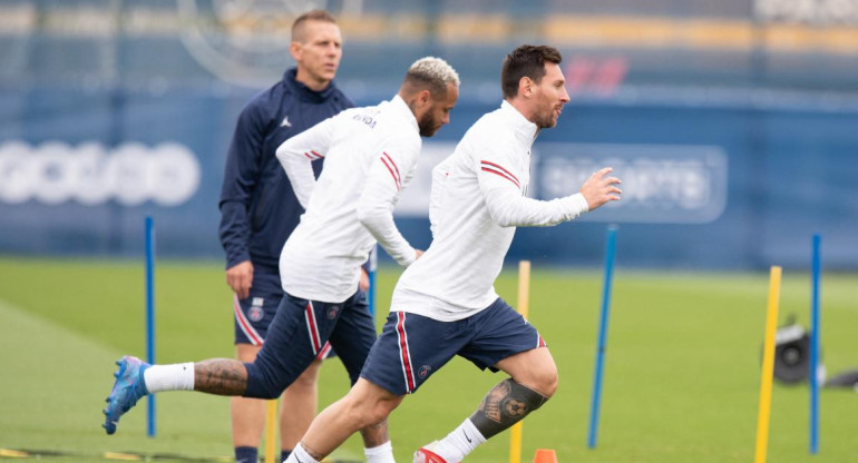 Entrenamiento de Messi en el PSG, REUTERS