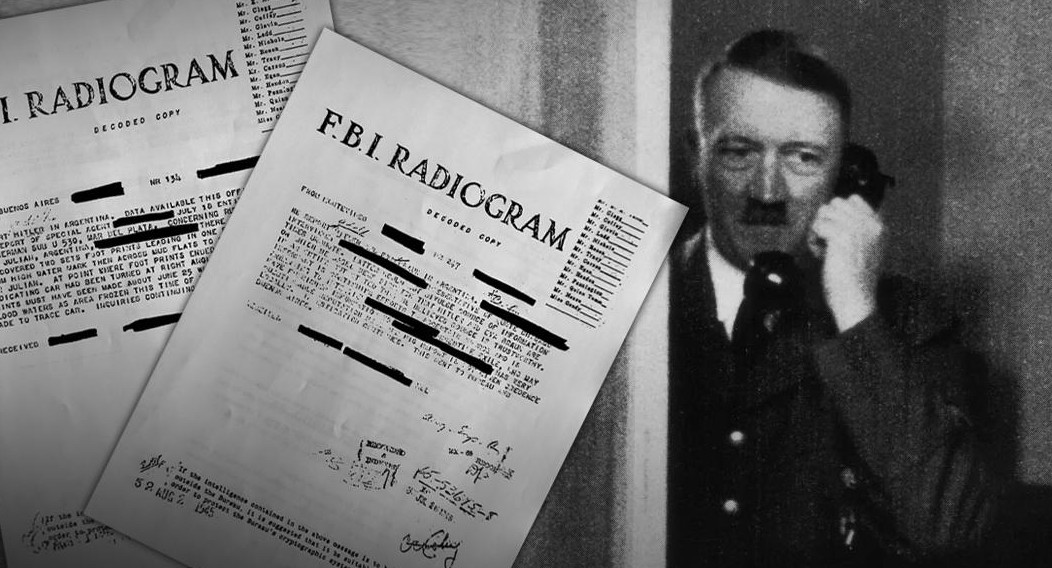 Documentos desclasificados del FBI sobre Hitler en Argentina.