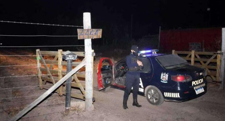 Lugar donde fue encontrado el cuerpo de adolescente asesinada en mendoza