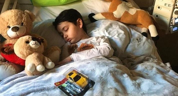 Agustín Vidal, pequeño con un tumor cerebral que deberá operarse en Estados Unidos