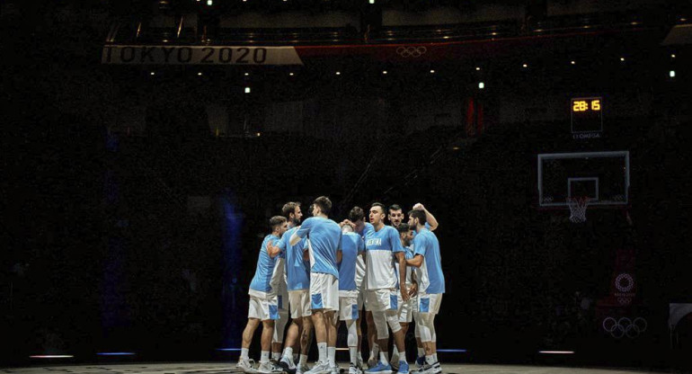 Selección Argentina de básquet, foto NA