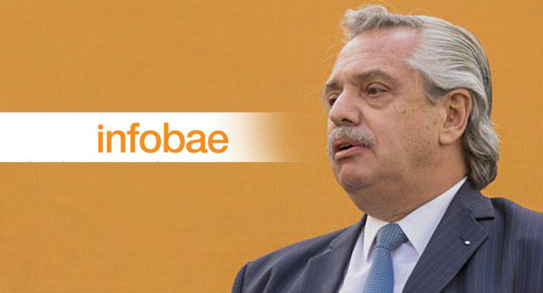 Alberto Fernández, presidente de Argentina, Infobae