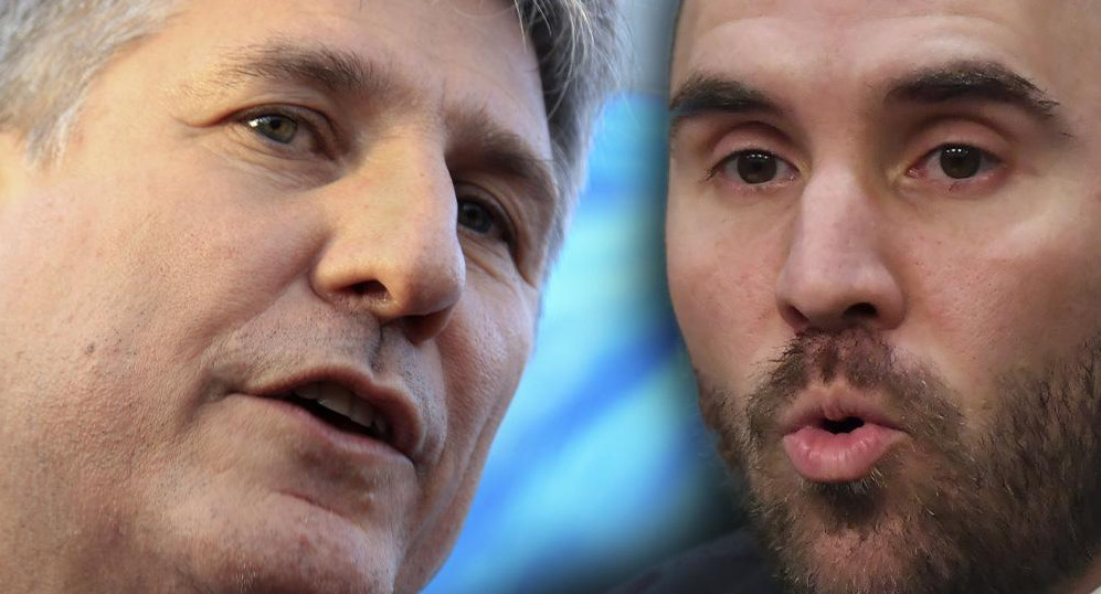 Amado Boudou y Martín Guzmán, NA