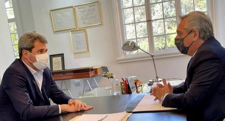 Alberto Fernández recibió al gobernador de San Juan, Sergio Uñac.