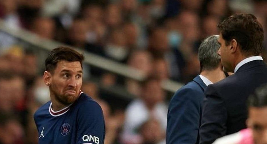 Lionel Messi y Mauricio Pochettino, Reuters