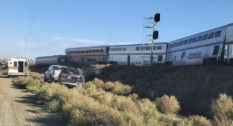 Descarrilo un tren en Estados Unidos. 1. 