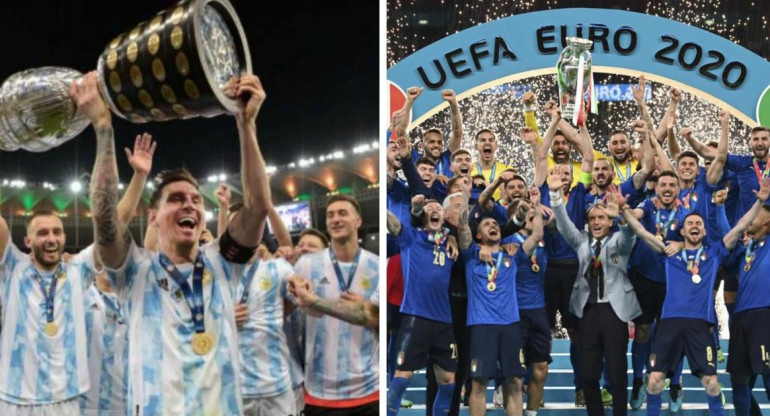 Argentina e Italia, campeones Copa América y Eurocopa, NA