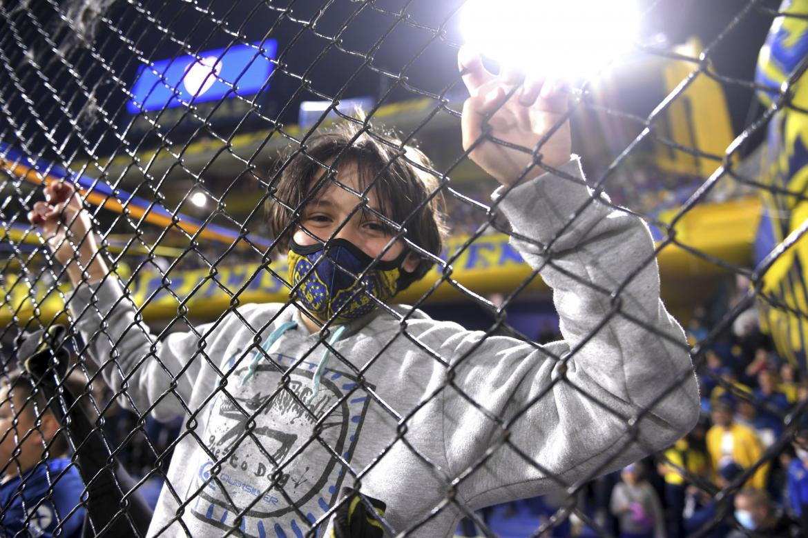 Hinchas de Boca en La Bombonera