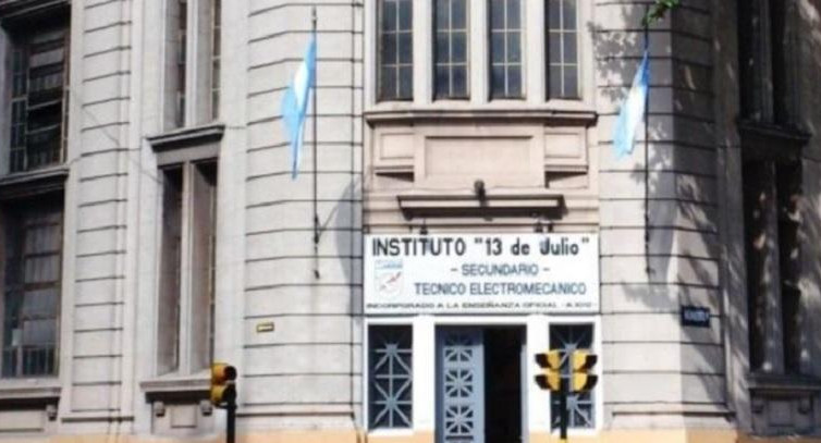 El instituto de San Telmo que fue amenazado.