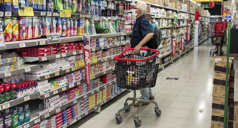 Supermercado, canasta básica de alimentos, consumo, inflación, Foto NA