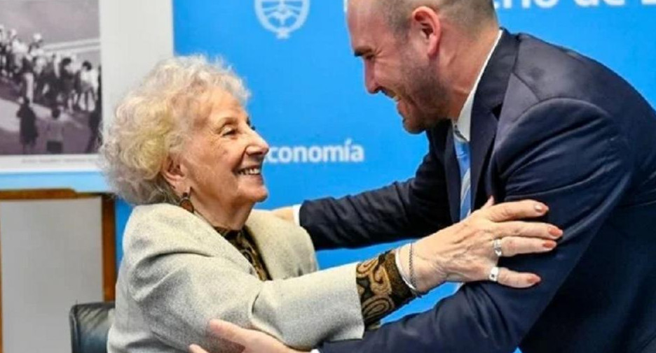 La furia de Hebe de Bonafini tras la foto de Martín Guzmán con Abuelas de Plaza de Mayo