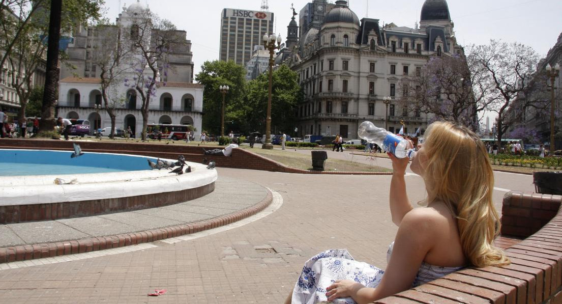 Calor en la Ciudad de Buenos Aires