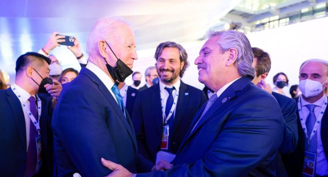 Joe Biden y Alberto Fernández, presidentes, Estados Unidos y Argentina, NA