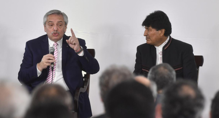 Alberto Fernández y Evo Morales