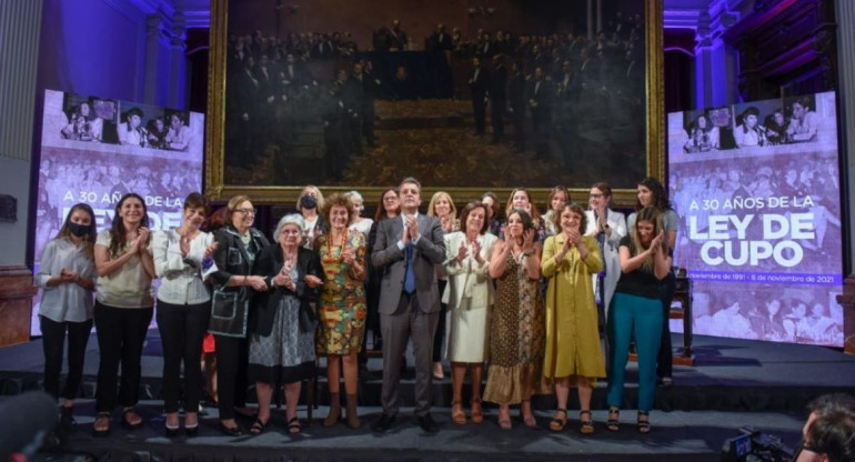 Diputados conmemoró los 30 años del Cupo Femenino