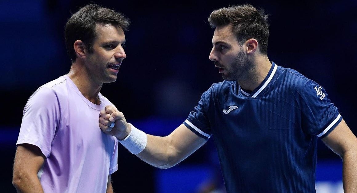 Horacio Zeballos y Marcel Granollers en el Masters de Turín, AGENCIA EFE