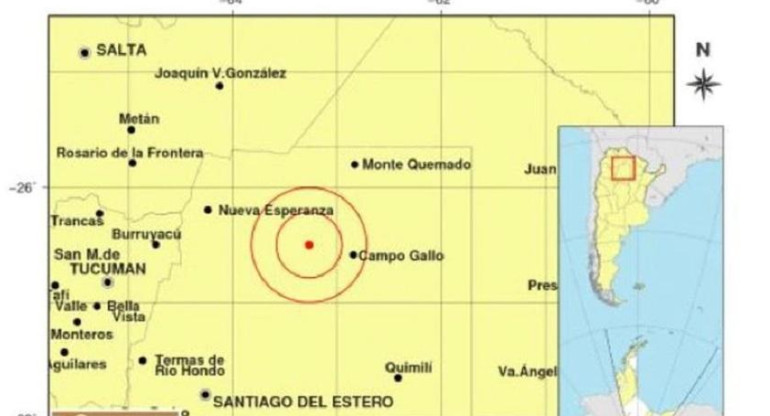 Un sismo de magnitud 5.4 fue registrado en Santiago del Estero