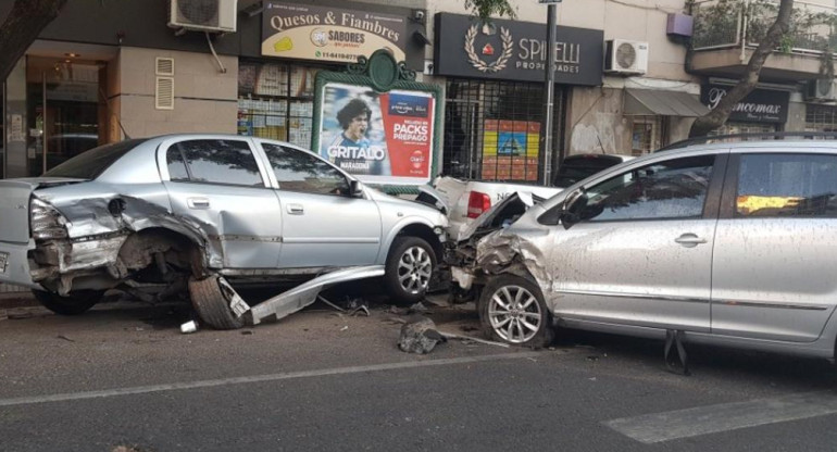 Triple choque en Boedo, NA