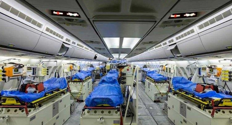 El avión es un Airbus A310 MedEvac, EFE