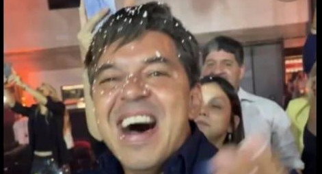 Marcelo Gallardo en la fiesta intima de River.