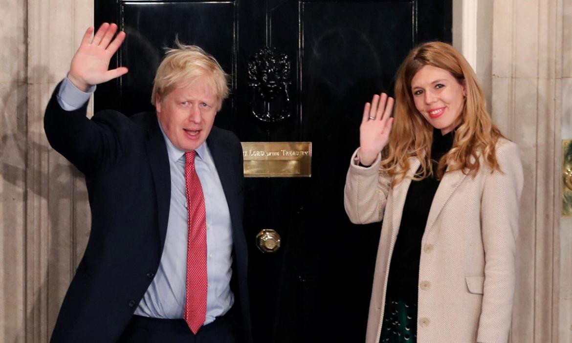 Carrie Symonds y Boris Johnson