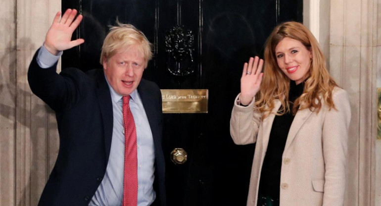 Carrie Symonds y Boris Johnson