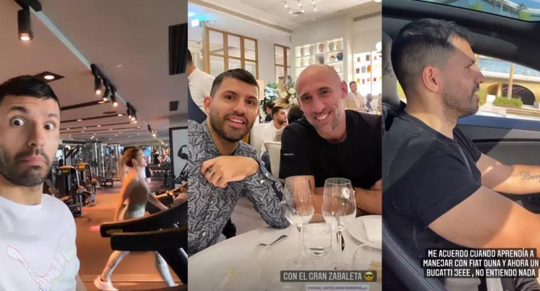 Kun Agüero, vacaciones