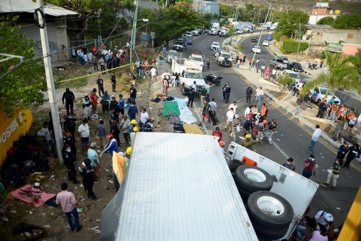 Accidente en México con decenas de migrantes muertos