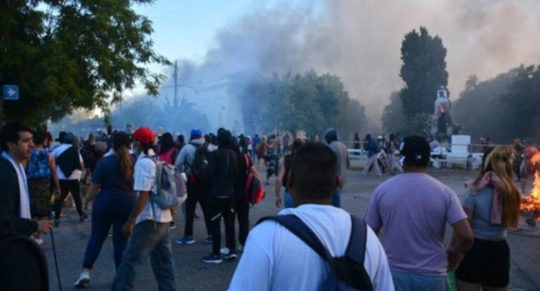 Incidentes en Chubut, foto NA